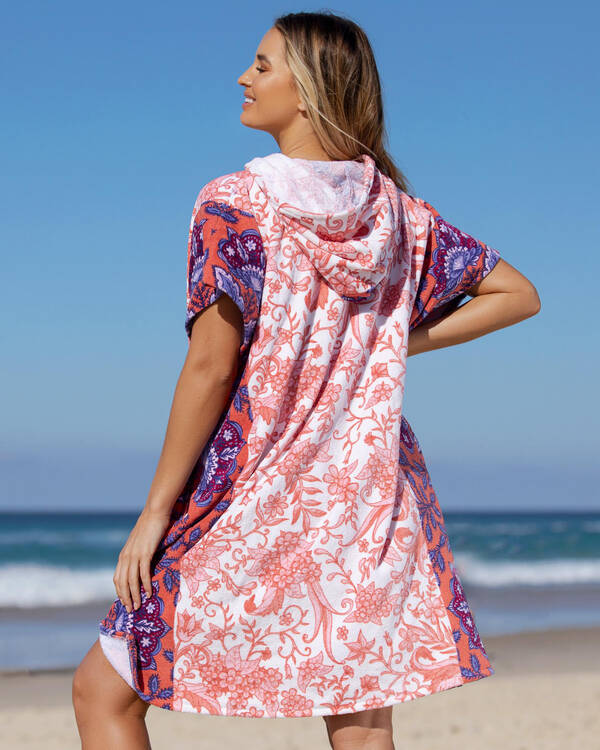 Topanga Bloom Hooded Towel for Womens