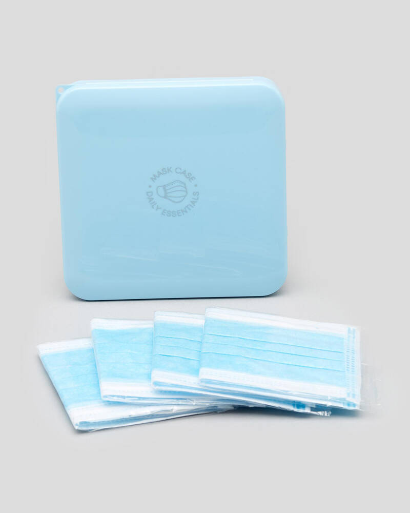Get It Now Mask Case with 4 Disposable Masks for Unisex