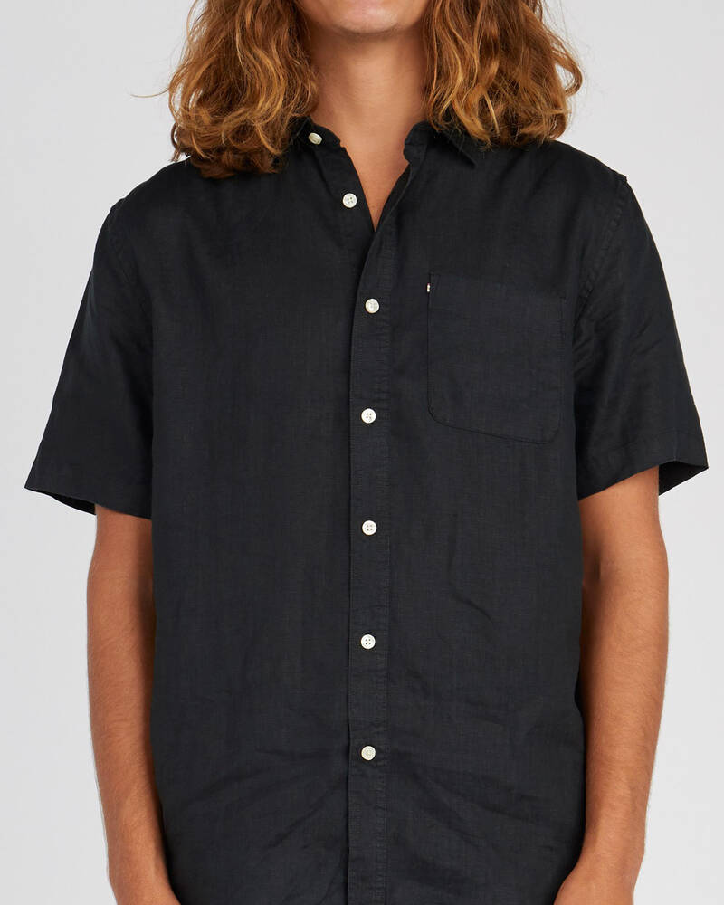Academy Brand Hampton Linen Short Sleeve Shirt for Mens