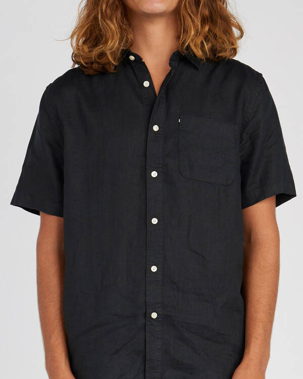 Academy Brand Hampton Linen Short Sleeve Shirt for Mens