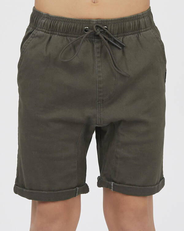 Rusty Boys' Hooked On Elastic Shorts for Mens