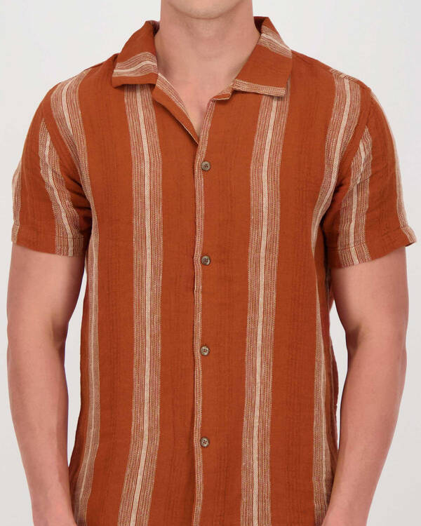 Rhythm Vacation Stripe Shirt for Mens