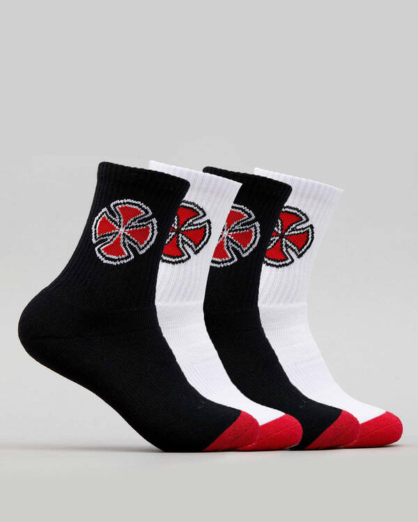 Independent Youth OG Cross Socks 4 Pack for Mens