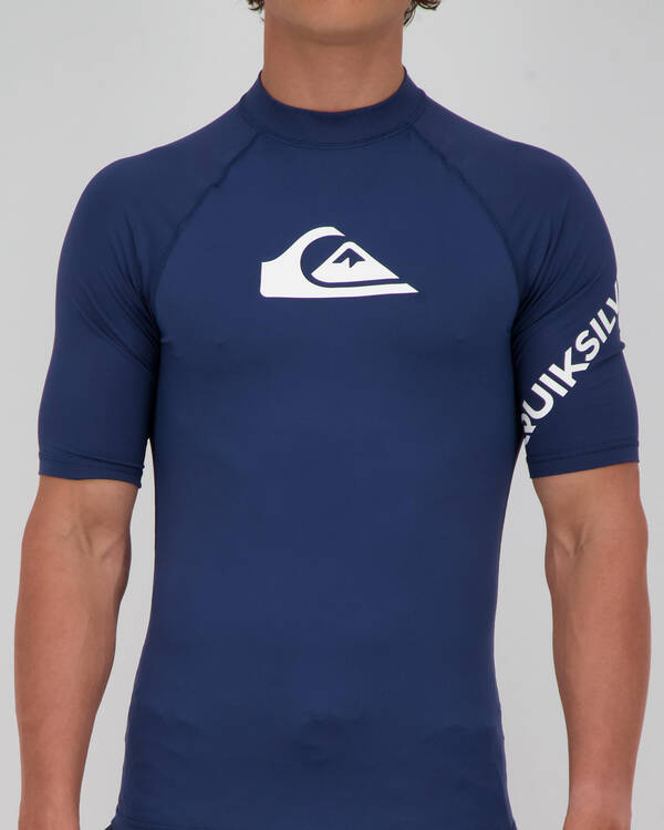 Quiksilver Mens' All Time Short Sleeve Rash Vest for Mens