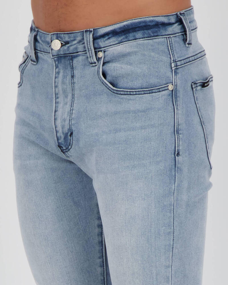 Black Palms The Skinny Crop Jeans for Mens