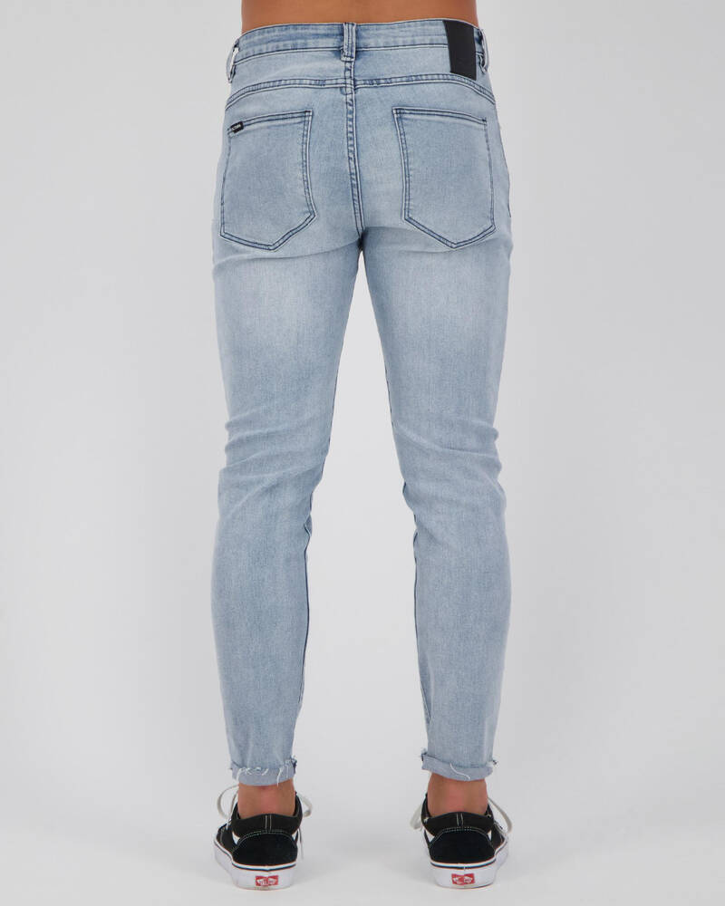 Black Palms The Skinny Crop Jeans for Mens