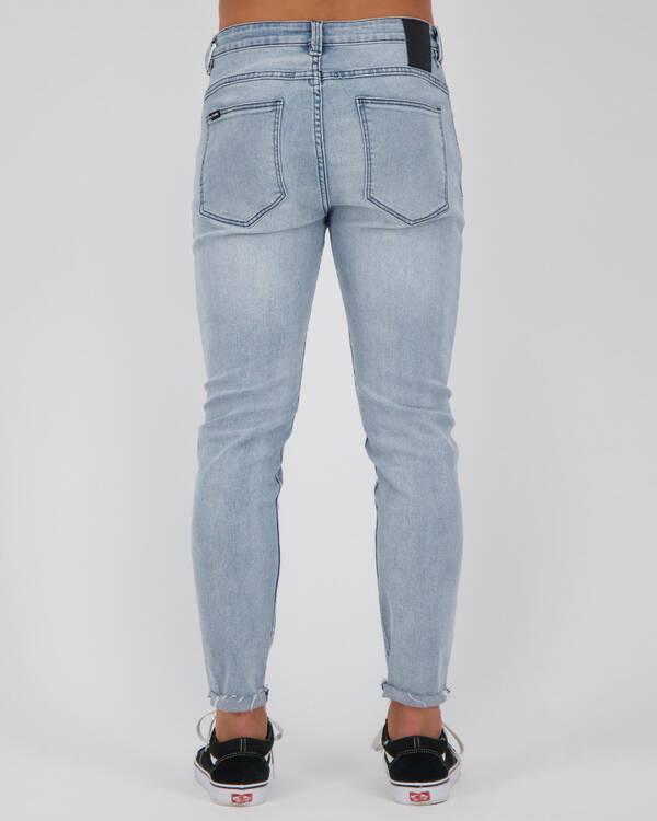 Black Palms The Skinny Crop Jeans for Mens