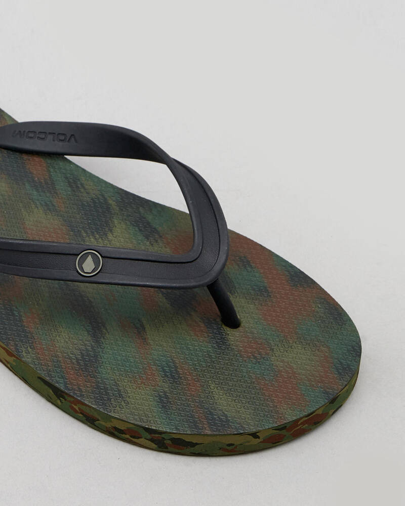 Volcom Rocker 2 Solid Thongs for Mens
