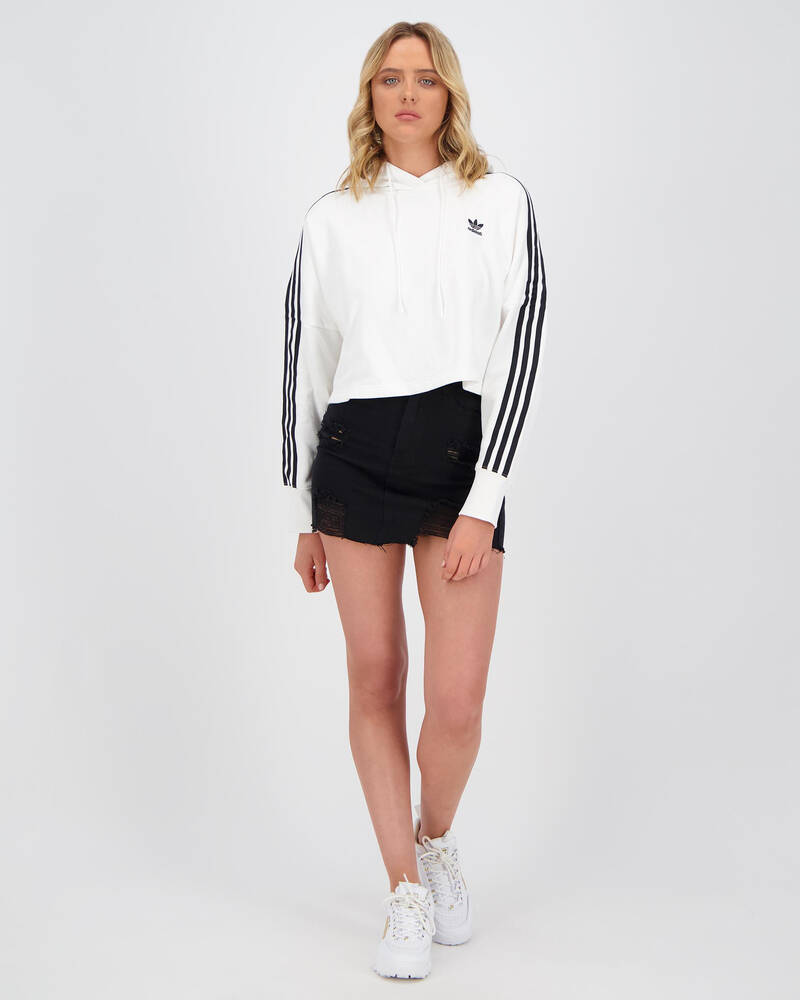 Adidas 3 Stripe Hoodie for Womens