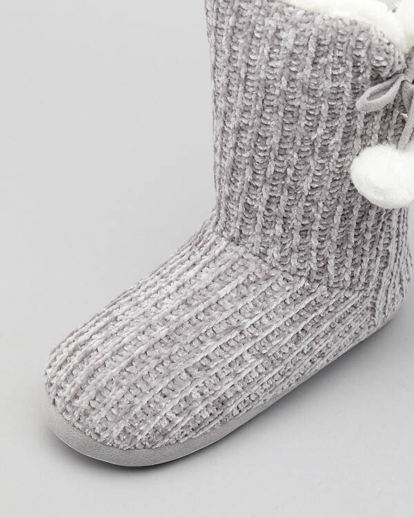 Sleepy Squirrel Chonny Slipper Boots for Womens