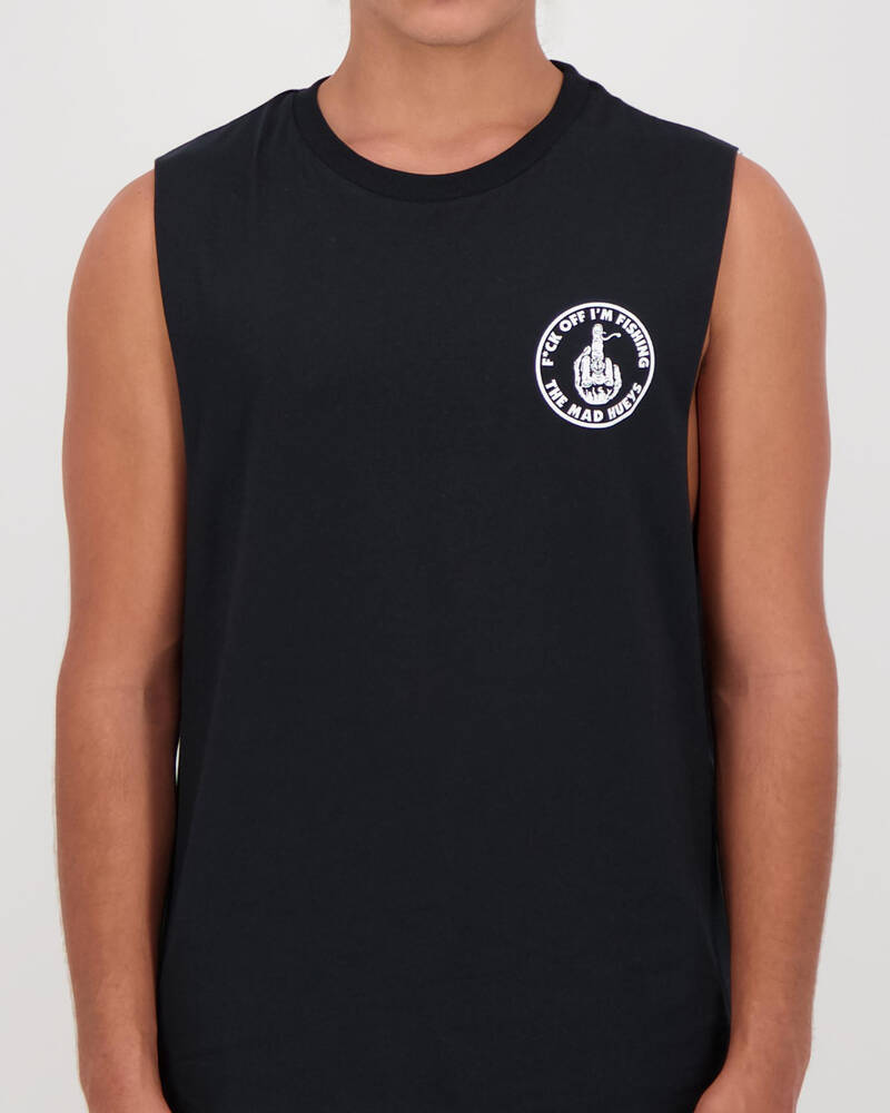 The Mad Hueys F*ck Off Im Fishing Muscle Tank for Mens