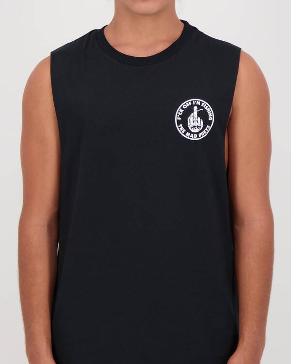The Mad Hueys F*ck Off Im Fishing Muscle Tank for Mens