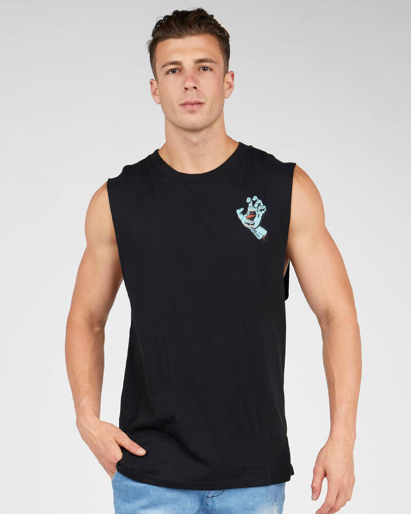 Santa Cruz Speed Wheels Hand Muscle Tank for Mens