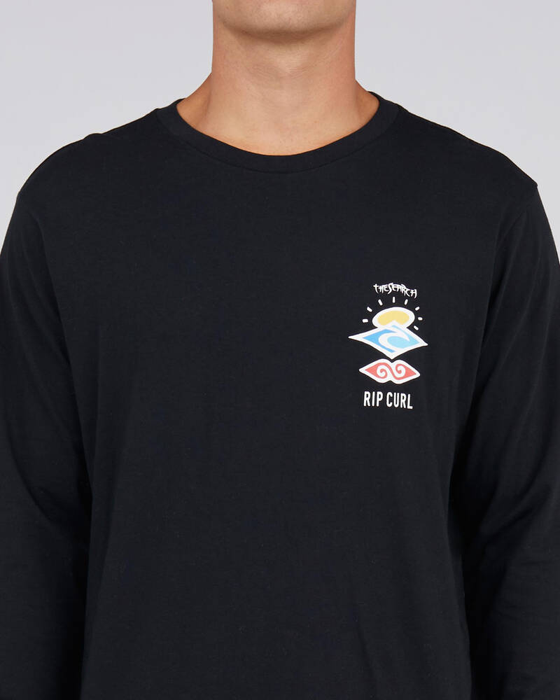 Rip Curl Search Logo Long Sleeve T-Shirt for Mens