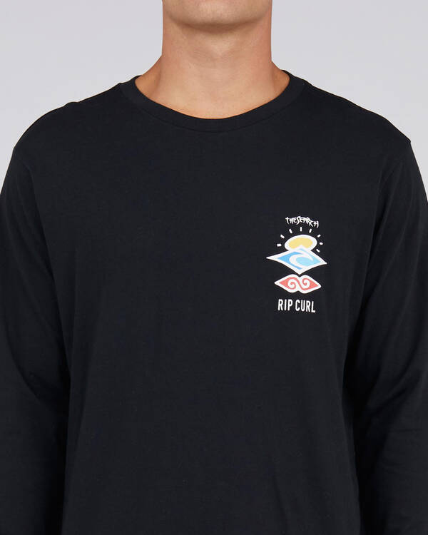 Rip Curl Search Logo Long Sleeve T-Shirt for Mens