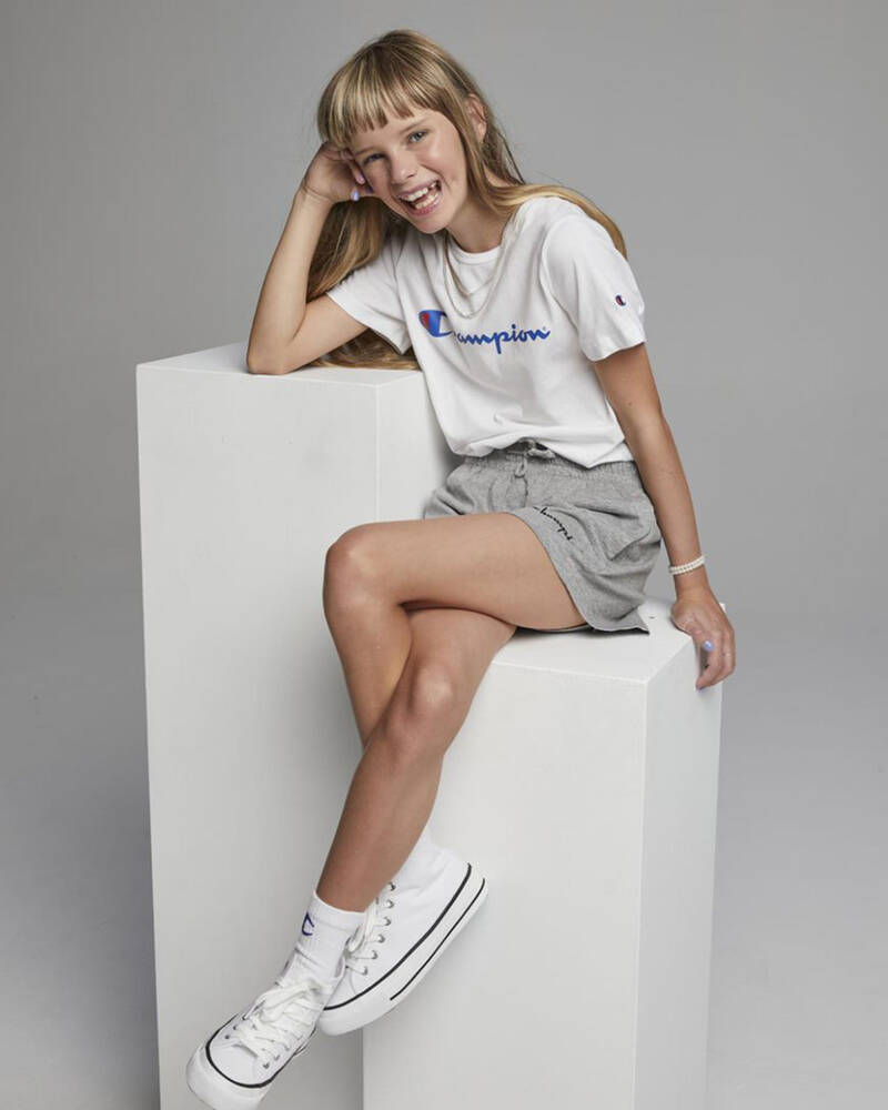 Champion Girls' Logo T-Shirt for Womens