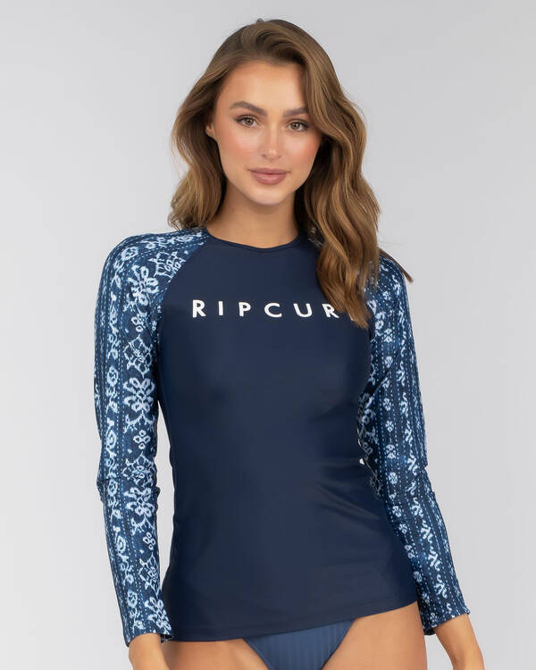 Rip Curl Tropic Shack Long Sleeve Rash Vest for Womens