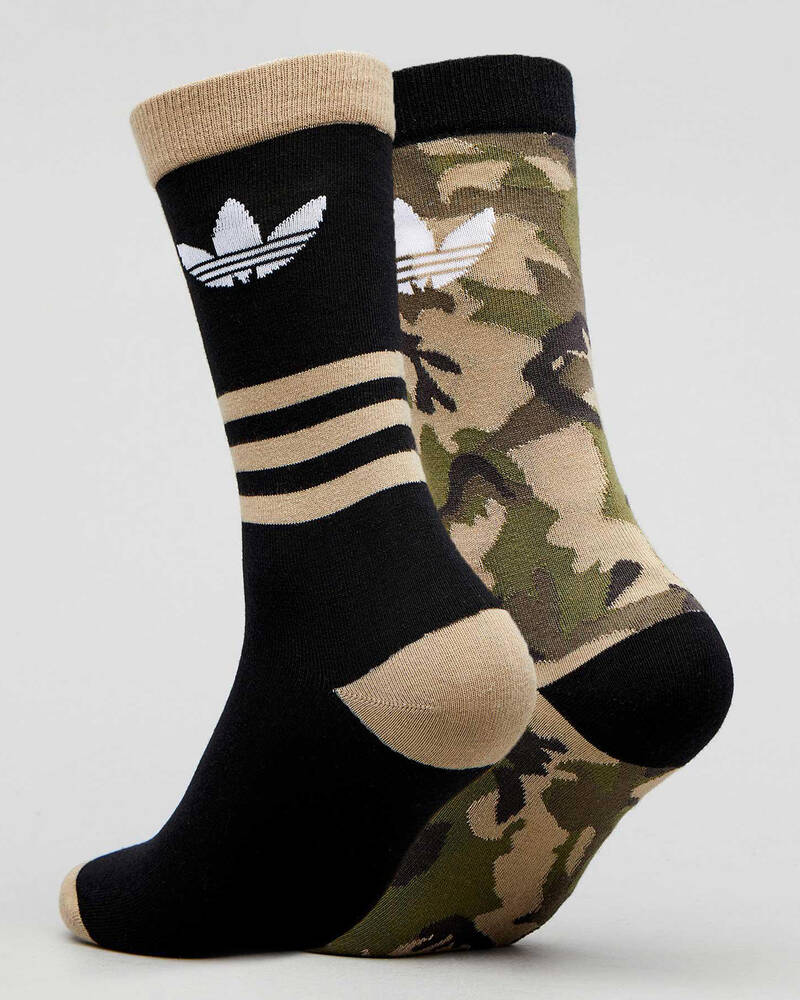 Adidas Camo Crew Socks 2 Pack for Womens