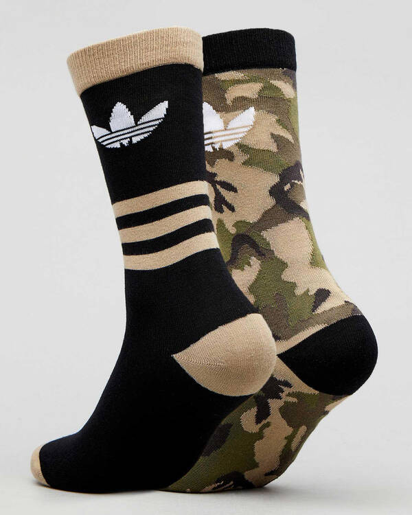 Adidas Camo Crew Socks 2 Pack for Womens