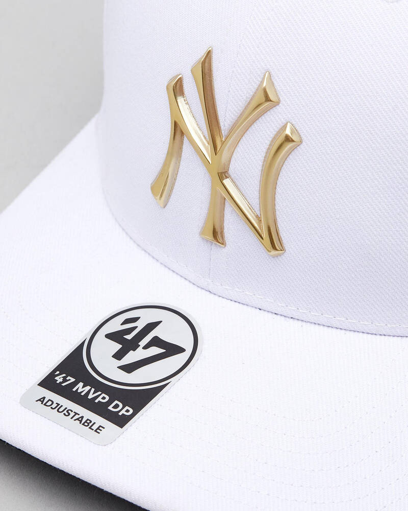 Forty Seven New York Yankees Caster Chrome Snapback Cap for Mens