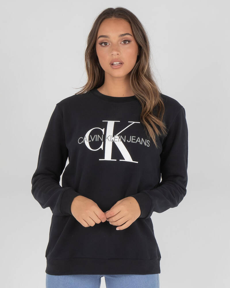Calvin Klein Jeans Monogram Logo Sweatshirt for Womens