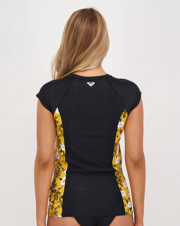 Roxy Lycra Cap Sleeve Rash Vest for Womens