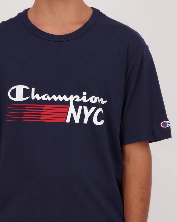 Champion Tape Jersey T-Shirt for Mens