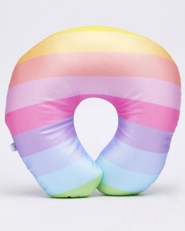 Mooloola Rainbow Bright U Shaped Travel Pillow for Womens
