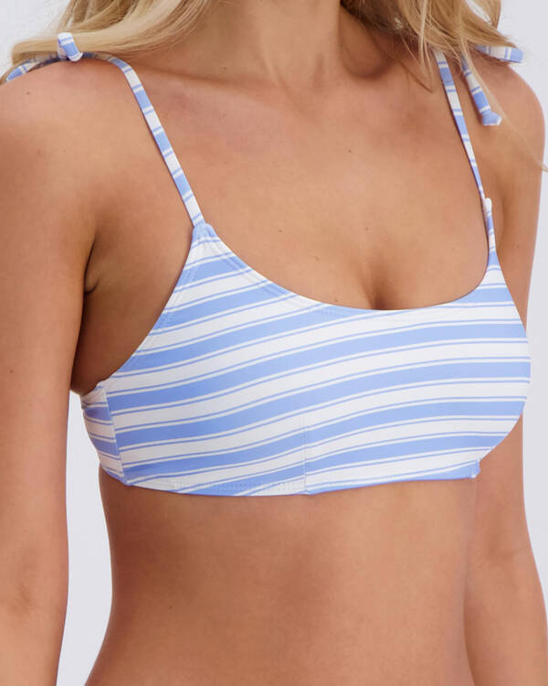 Kaiami Water Stripe Bikini Top for Womens