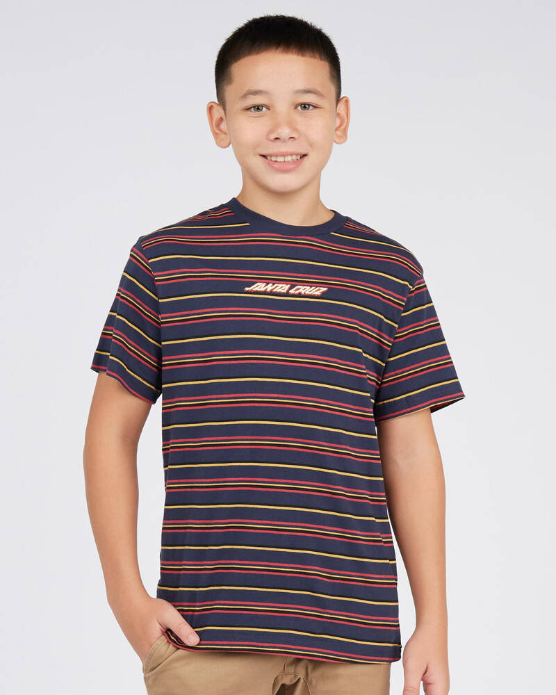 Santa Cruz Boys Melting Strip T-Shirt for Mens
