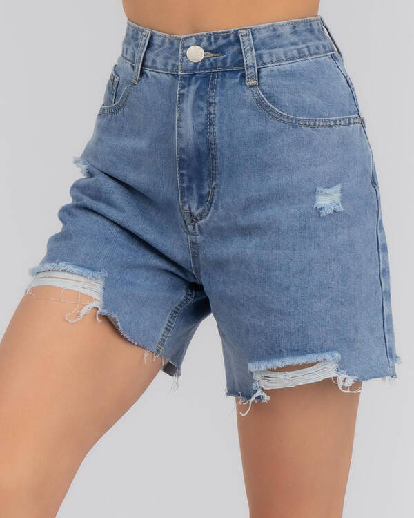 Country Denim Stormi Shorts for Womens