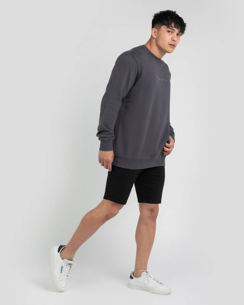 Rusty Short Cut Crew Fleece for Mens