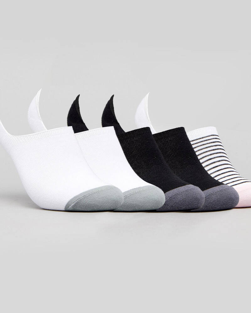 Rip Curl Womens Plains Invisible Sock Pack for Womens