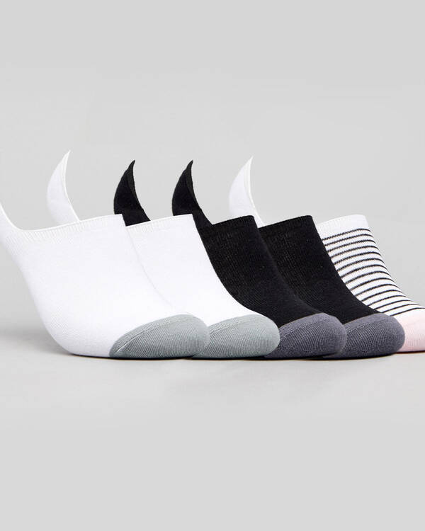 Rip Curl Womens Plains Invisible Sock Pack for Womens
