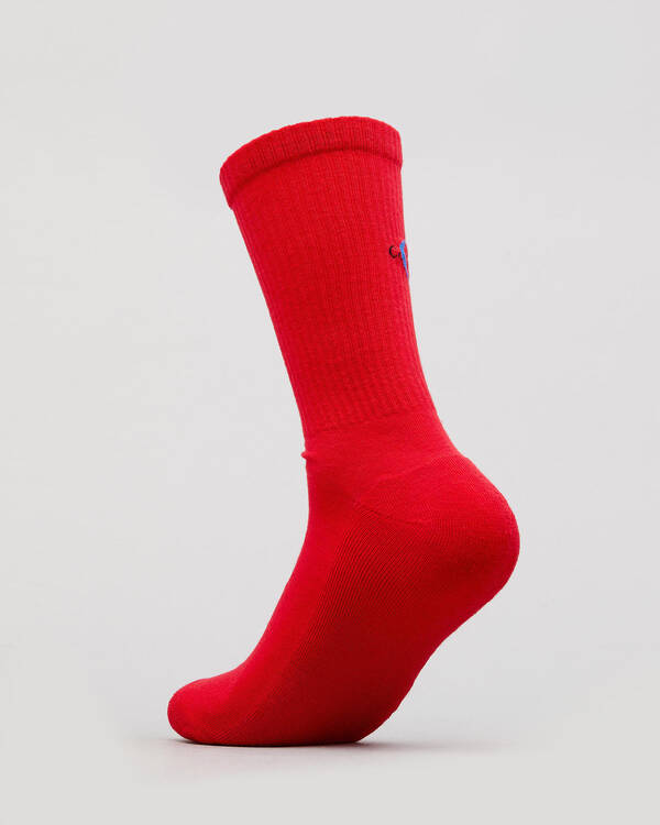 Calvin Klein Logo Rib Crew Socks for Mens