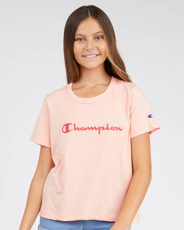Champion Girls' Logo T-Shirt for Womens