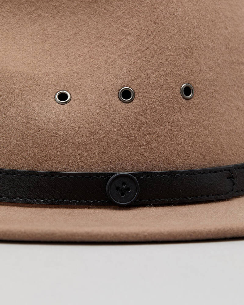 Billy Bones Club Salted Caramel Fedora Hat for Mens