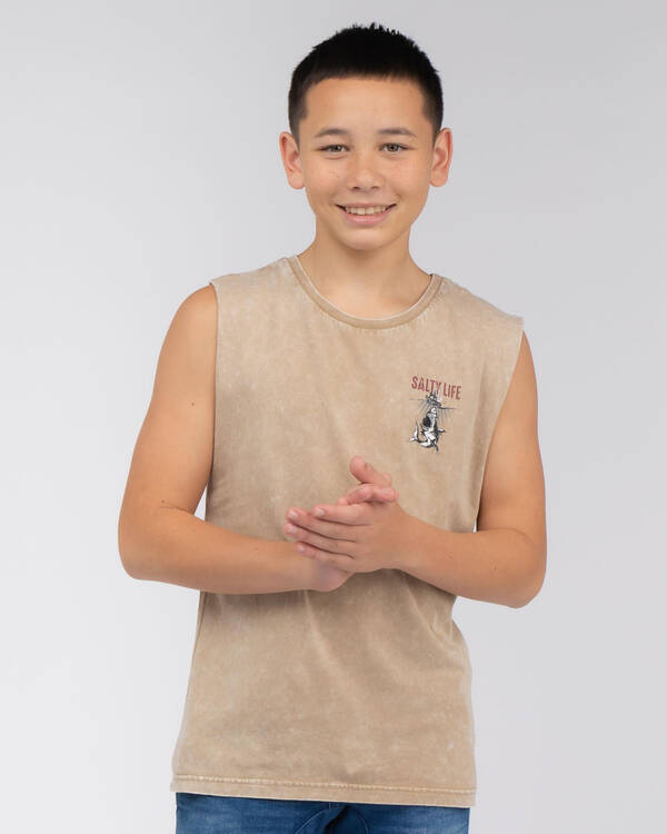 Salty Life Boys' Apex Muscle Tank for Mens
