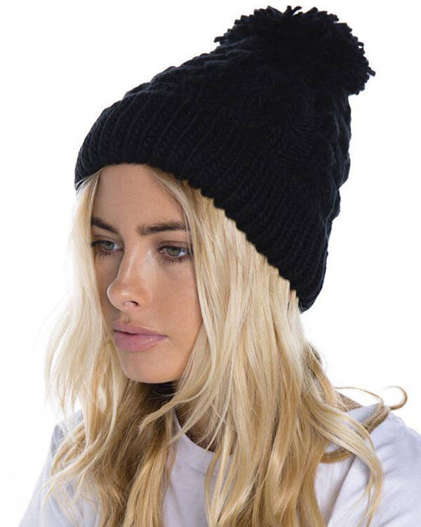 Used Pom Pom Beanie for Womens