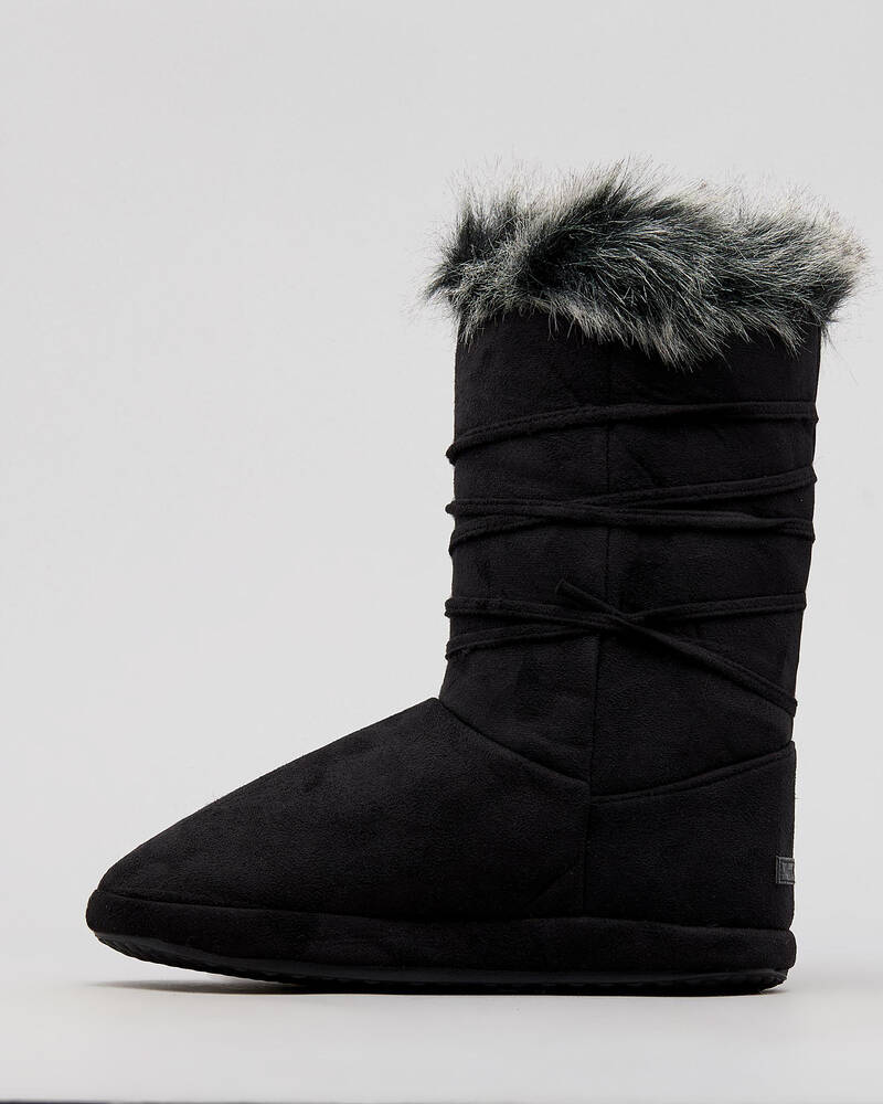 Sleepy Squirrel Olympia Slipper Boots for Womens