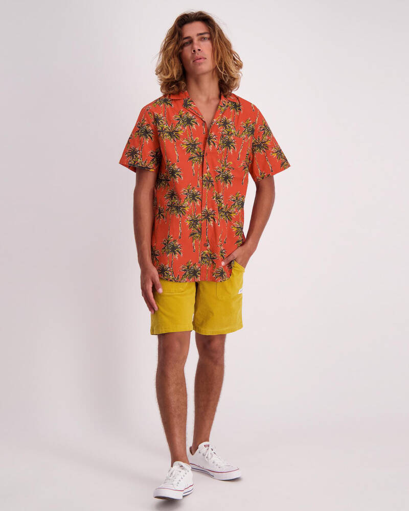 Banks Journal Palmbeach Sleeve Short Shirt for Mens