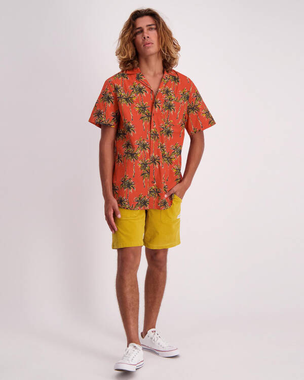 Banks Journal Palmbeach Sleeve Short Shirt for Mens