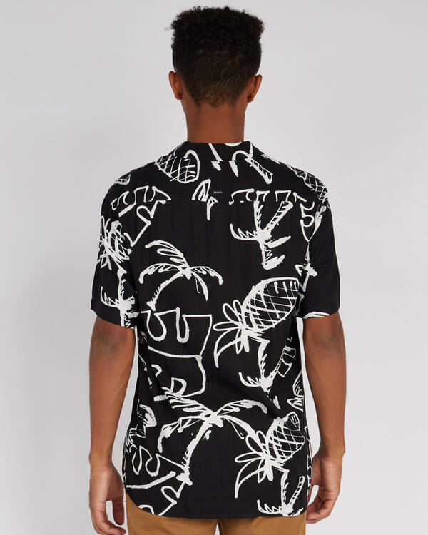 RVCA Scribble Palm Shirt for Mens
