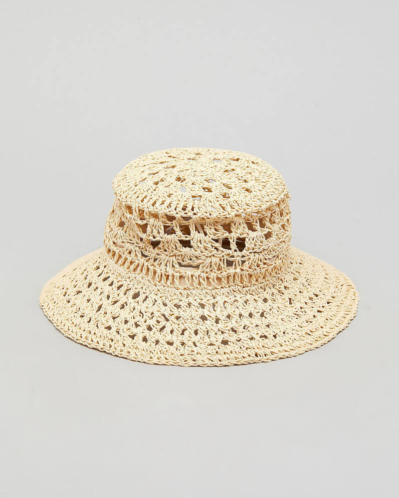 Mooloola Elise Crochet Bucket Hat for Womens