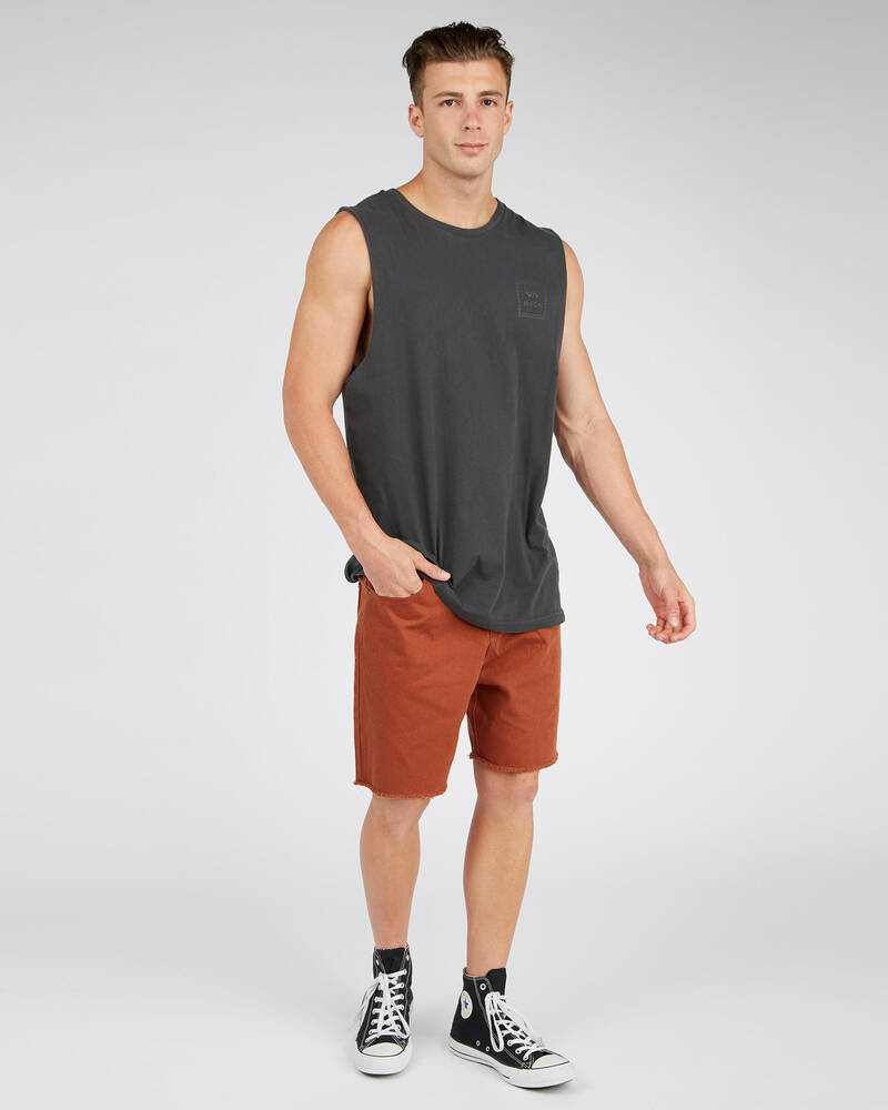 Rhythm Vintage Denim Walk Shorts for Mens