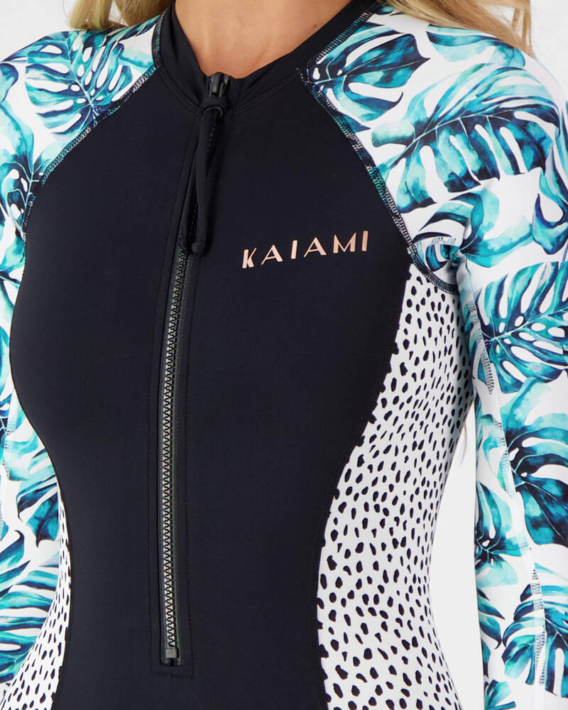 Kaiami Fiji Palms Long Sleeve Surfsuit for Womens