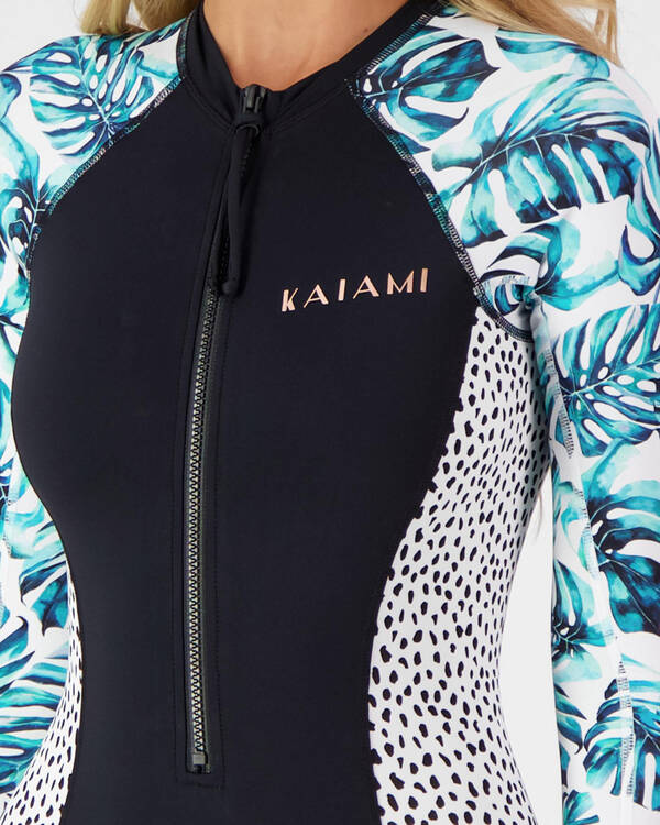 Kaiami Fiji Palms Long Sleeve Surfsuit for Womens