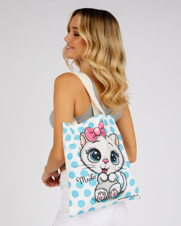 Mooloola Baby Kitty Canvas Eco Bag for Womens