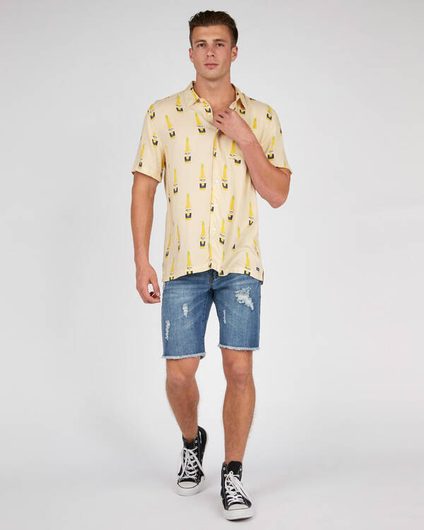 Kustom Corona Party Short Sleeve Shirt for Mens