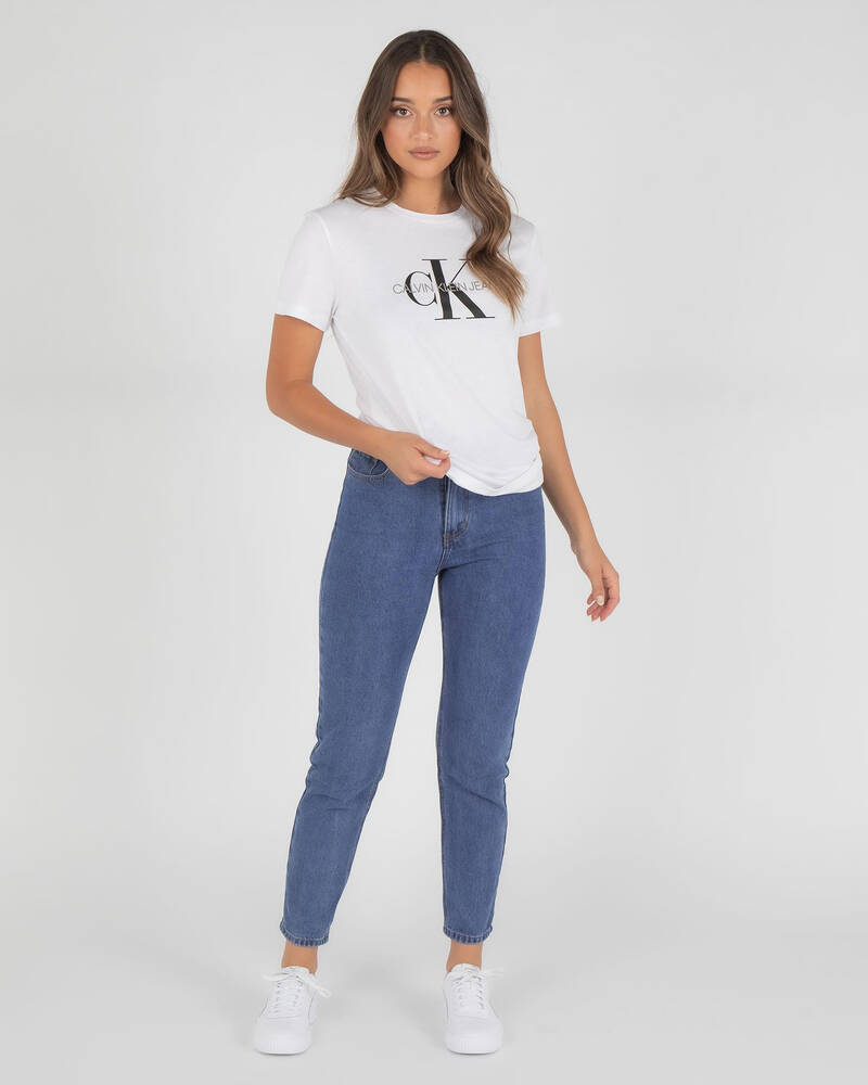 Calvin Klein Jeans Monogram Logo T-Shirt for Womens